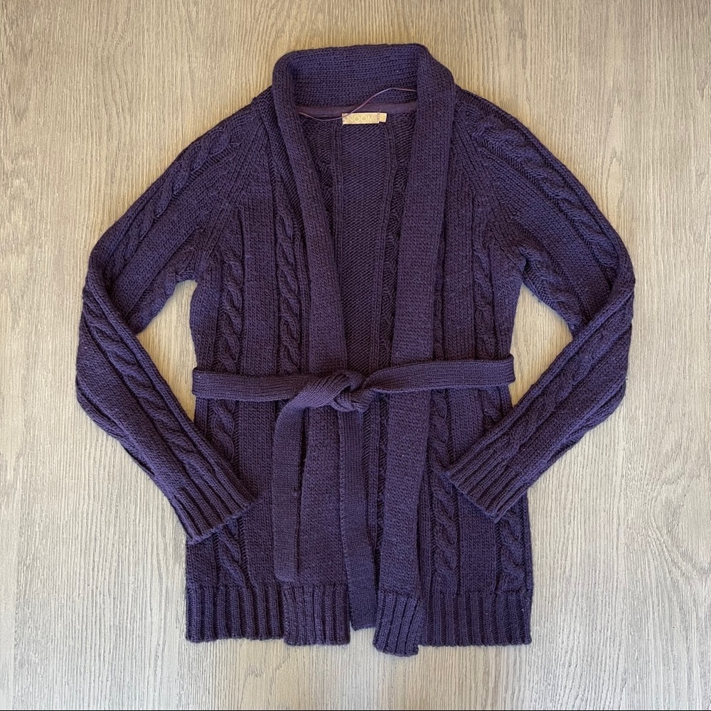 Noom Belted Knit Cardigan